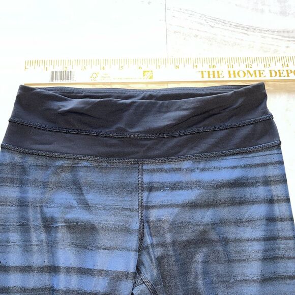 Lululemon Women's 4 Run Inspire Crop 2 Full On Luxtreme MeshGood Vibes Deep Navy - Picture 8 of 11